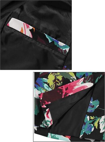 uxcell Men's Suit Blazer Slim Fit Floral Printed One Button Prom Jacket Sport Coat in Saudi Arabia