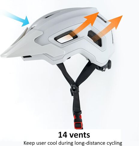 Bike Helmet for Adult & Youth, Lightweight MTB Helmet with Adjustable Visor for Mountain/Road Cycling, 2 Sizes for Men Women Boys Girls in Saudi Arabia