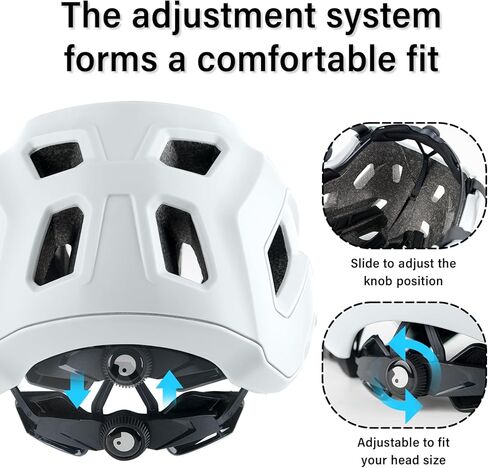 Bike Helmet for Adult & Youth, Lightweight MTB Helmet with Adjustable Visor for Mountain/Road Cycling, 2 Sizes for Men Women Boys Girls in Saudi Arabia
