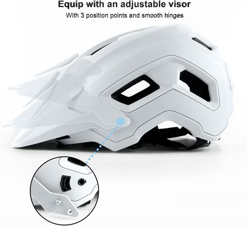 Bike Helmet for Adult & Youth, Lightweight MTB Helmet with Adjustable Visor for Mountain/Road Cycling, 2 Sizes for Men Women Boys Girls in Saudi Arabia