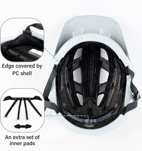 Bike Helmet for Adult & Youth, Lightweight MTB Helmet with Adjustable Visor for Mountain/Road Cycling, 2 Sizes for Men Women Boys Girls in Saudi Arabia