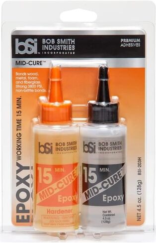 Bob Smith Industries Epoxy Variety, 5 Min. Quick-Cure, 15 Min. Mid-Cure, and 30 Min. Slow-Cure (Pack of 3) - with Make Your Day Paintbrushes in Saudi Arabia