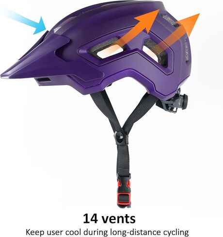 Bike Helmet for Adult & Youth, Lightweight MTB Helmet with Adjustable Visor for Mountain/Road Cycling, 2 Sizes for Men Women Boys Girls in Saudi Arabia