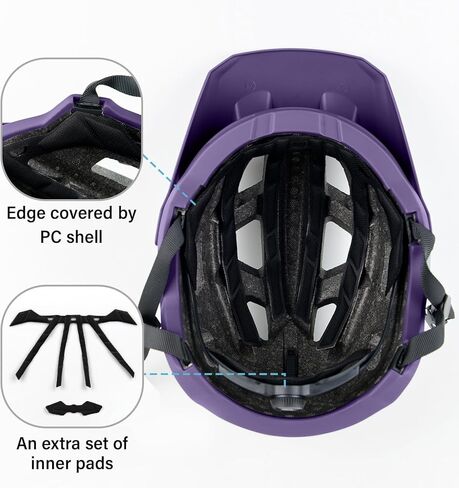 Bike Helmet for Adult & Youth, Lightweight MTB Helmet with Adjustable Visor for Mountain/Road Cycling, 2 Sizes for Men Women Boys Girls in Saudi Arabia