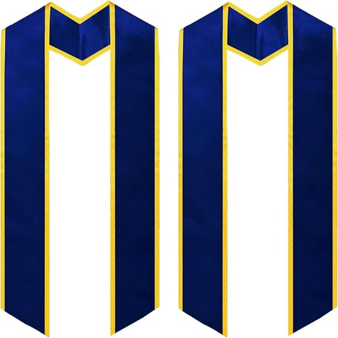 NDSWKR 2 قطعة 2024 سادة التخرج، وشاح التخرج للكبار مقاس 72 بوصة للجنسين مع زخرفة، سرقة التخرج للطلاب المبتدئين الأكاديمي in Kuwait