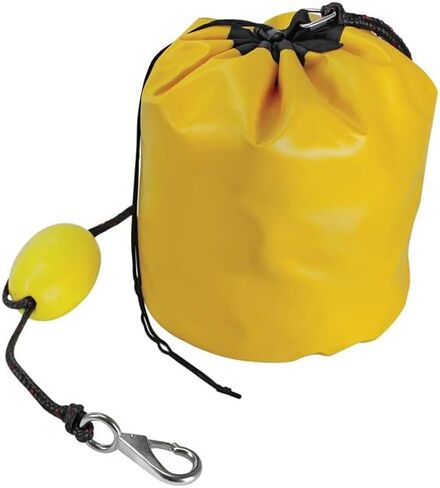 طقم مرساة رملية وعوامة من Extreme Max 3006.6868 BoatTector الكل في واحد PWC مع حبل بطول 6 بوصات وخطاف كبس - أبيض in Kuwait