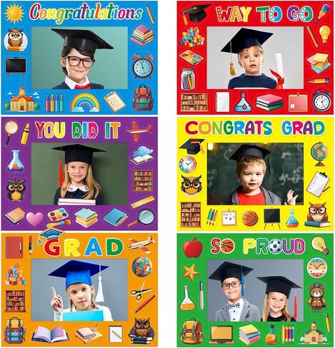 FANCY LAND Kindergarten Graduation Picture Frame Craft Kits for Kids Preschool Graduates Photo Frame Crafts for Congrats Grad DIY Classroom Activities Home Party Decoration 30 Sets in Saudi Arabia