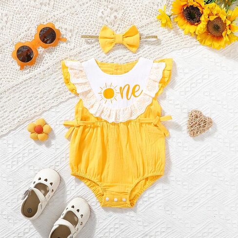 ملابس عيد الميلاد الأول للفتيات من Singcoco، ملابس عيد الميلاد الأول، ملابس داخلية لعيد الميلاد بعمر سنة واحدة، رومبير دانتيل للشمس in Kuwait