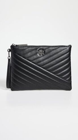 حقيبة نسائية بشعار Kira Chevron Pave من Tory Burch، سوداء، مقاس واحد in Saudi Arabia
