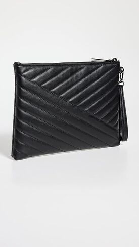 حقيبة نسائية بشعار Kira Chevron Pave من Tory Burch، سوداء، مقاس واحد in Saudi Arabia