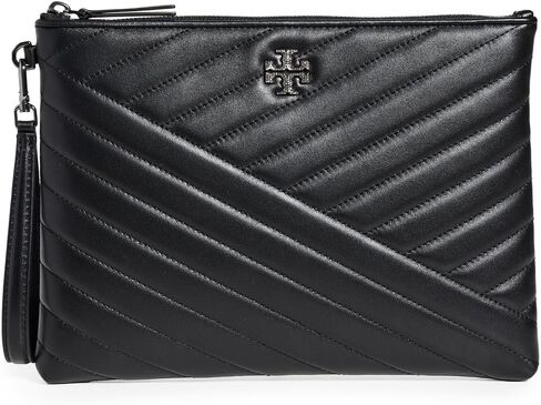 حقيبة نسائية بشعار Kira Chevron Pave من Tory Burch، سوداء، مقاس واحد in Saudi Arabia