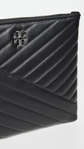 حقيبة نسائية بشعار Kira Chevron Pave من Tory Burch، سوداء، مقاس واحد in Saudi Arabia