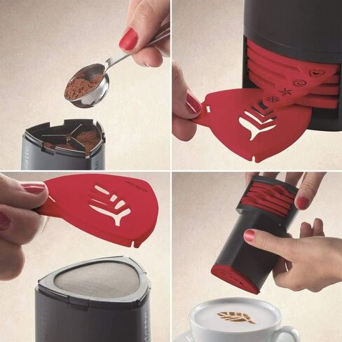 Aerolatte Cappuccino Artist, for Latte Coffee Art, Set of 6 Decorative Stencils in Saudi Arabia