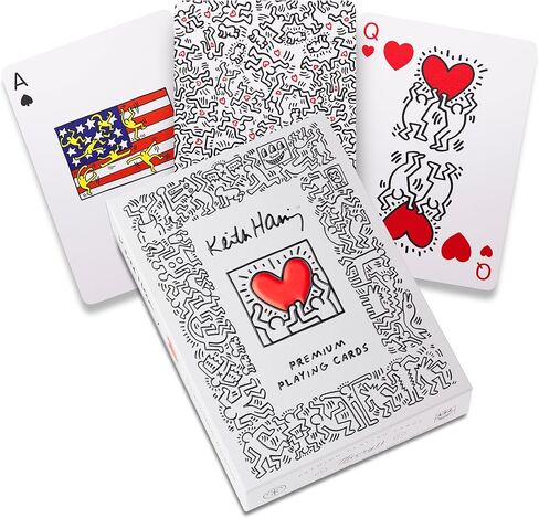 Theory11 بطاقات لعب Keith Haring Premium، مؤشر قياسي لحجم البوكر in Kuwait