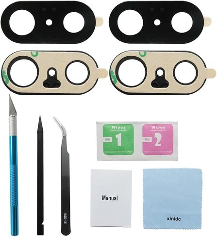 Xinidc 2PCS OEM Original Back Rear Camera Glass Lens Replacement for Google Pixel 7 5G with Adhesive Preinstalled Includes Repair Tools Kit Set and Installation Manual(for Pixel 7) in Kuwait