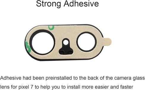 Xinidc 2PCS OEM Original Back Rear Camera Glass Lens Replacement for Google Pixel 7 5G with Adhesive Preinstalled Includes Repair Tools Kit Set and Installation Manual(for Pixel 7) in Kuwait