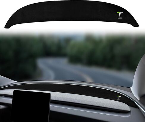 TOPABYTE Dashboard Cover for Tesla Model Y 2020-2024 and Model 3 2017-2023 Premium Flannel Dash Board Mat Sun Protection Non-Slip Pad Model 3/Y Decorative Interior Accessories in Saudi Arabia