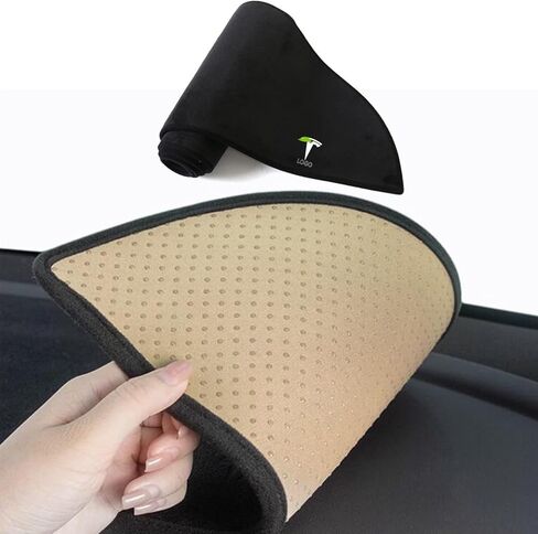 TOPABYTE Dashboard Cover for Tesla Model Y 2020-2024 and Model 3 2017-2023 Premium Flannel Dash Board Mat Sun Protection Non-Slip Pad Model 3/Y Decorative Interior Accessories in Saudi Arabia
