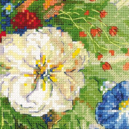 RIOLIS Premium 100/042 - Flemish Summer - Counted Cross Stitch Kit 15.75"x19.75" Zweigart 14ct. Beige AIDA 30 Colors in Saudi Arabia