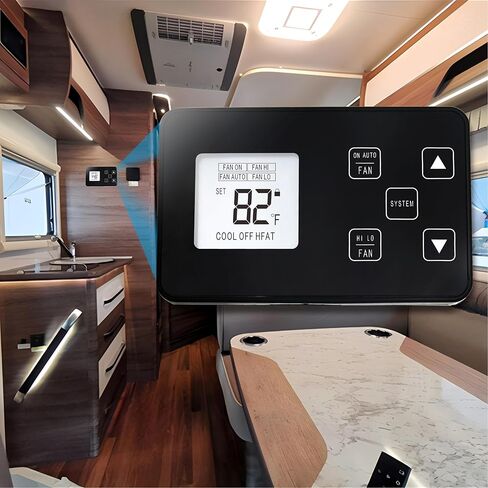 3106995.032 ترموستات رقمي بشاشة LCD RV، ترموستات RV للحرارة/رقمي بارد 12 فولت، بديل لـ Dometic 3106995.032 in Kuwait