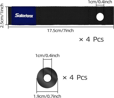 Sailortenx Soft Loops Jet Ski Accessories,Boat Ropes for Docking with Loop,Quick & Secure Anchor Points for Jet ski Anchor,Boat Accessories for Your WaveRunner,Jet Ski,Seadoo &&Other PWC(3inch,4PK) in Saudi Arabia