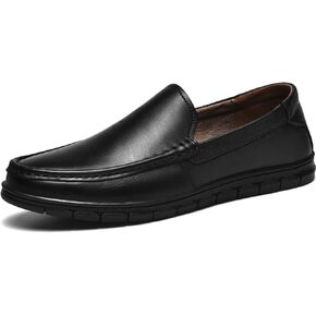 Men's Classic Business Leather Driving Loafers Fashion Comfortable Non-Slip Soft Casual Boat Shoes Formal Dress Shoes in Saudi Arabia