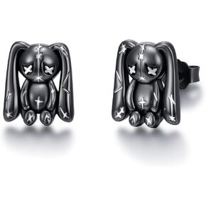 Skull Earrings for Women Men 925 Sterling Silver Skull Stud Earrings Gothic Earrings Halloween Jewelry Gifts for Women Men in Kuwait