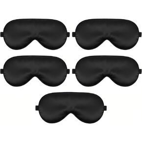 قناع العين للنوم من TONDAZHIYO، عبوة من 5 قطع معتمة للعين، غطاء عين ناعم ومريح للنساء والرجال، أثناء السفر ليلاً واليوجا (5) in Kuwait