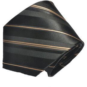 Men's Black Gold Stripe Tie in Saudi Arabia