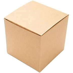 ClearBags 2 x 2 x 2 Small Clear Holiday Gift Boxes | Clear PET Plastic Boxes for Christmas, Weddings, Parties | Party Favor Boxes for Small Ornaments Gifts Candy Cookies | Food Safe | 25 Boxes in Kuwait