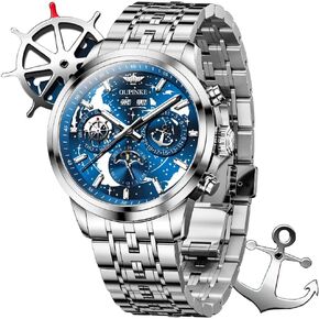 ساعات OUPINKE للرجال هيكل عظمي أوتوماتيكية ذاتية اللف أصلية ميكانيكية ذهبية فاخرة من الياقوت والكريستال فستان هدايا ساعات المعصم in Kuwait