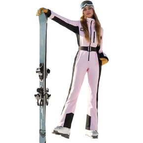 Ski Suit Womens One Piece Jumpsuits Snowsuit, Winter Waterproof Windproof Cute Snow Outfits, Underarm Vent Snowsuit in Saudi Arabia
