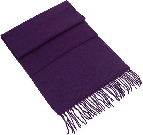 100% Pure Cashmere Knit Scarf for Unisex Women and Men Winter Luxurious Ultra Lightweight Soft Warm Fringed Edges in Saudi Arabia