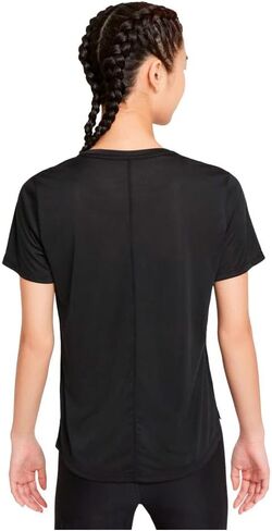 Nike Women's Dri-FIT One Short Sleeved T-Shirt (Small, Black/White) in Saudi Arabia