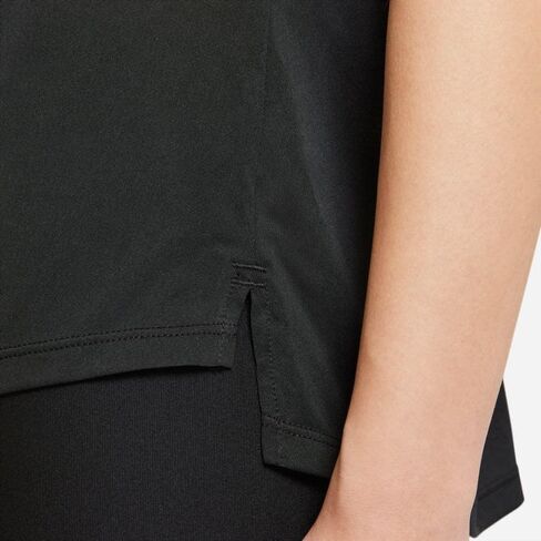 Nike Women's Dri-FIT One Short Sleeved T-Shirt (Small, Black/White) in Saudi Arabia