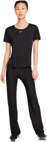 Nike Women's Dri-FIT One Short Sleeved T-Shirt (Small, Black/White) in Saudi Arabia