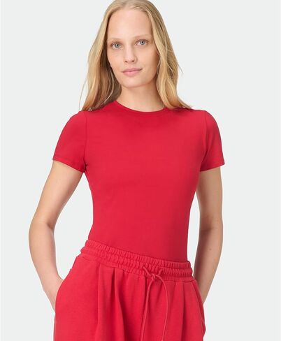 Sweaty Betty Womens Casual Fitted Essential Sculpt Short Sleeve Crew Neck T-Shirt in Saudi Arabia