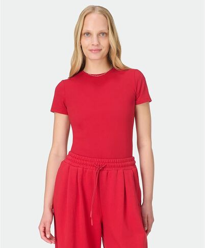 Sweaty Betty Womens Casual Fitted Essential Sculpt Short Sleeve Crew Neck T-Shirt in Saudi Arabia