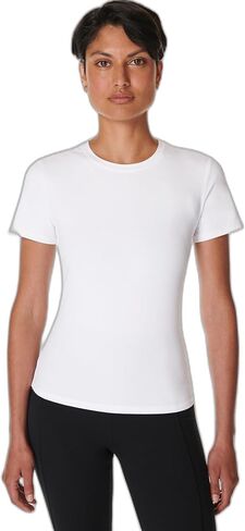 Sweaty Betty Womens Casual Fitted Essential Sculpt Short Sleeve Crew Neck T-Shirt in Saudi Arabia