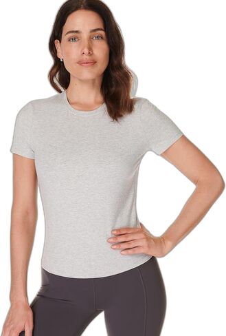 Sweaty Betty Womens Casual Fitted Essential Sculpt Short Sleeve Crew Neck T-Shirt in Saudi Arabia