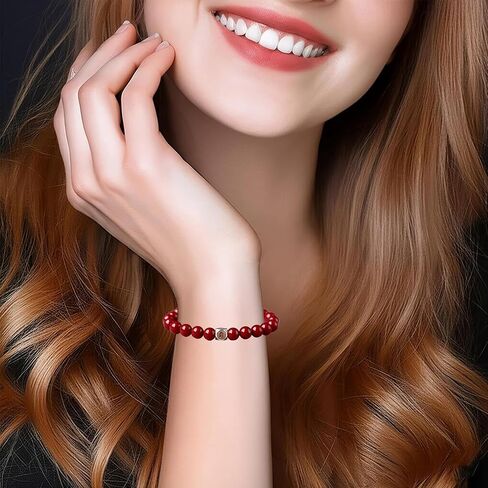 سوار بوذا زودياك سينابار، تميمة روحية فنغ شوي للنساء، مجوهرات من الحجر الطبيعي لحسن الحظ. in Kuwait