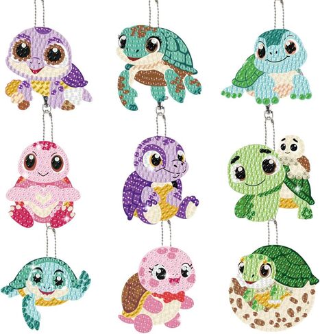 20pcs Diamond Painted Chiefcains Dogs Art Orments 5D DIY Patterns Rings Rings verants Kit للمبتدئين DIY Crafts in Kuwait