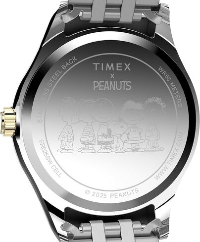 Timex Women's Peanuts Legacy 34mm Watch - Two-Tone Bracelet White Dial Two-Tone Case in Saudi Arabia