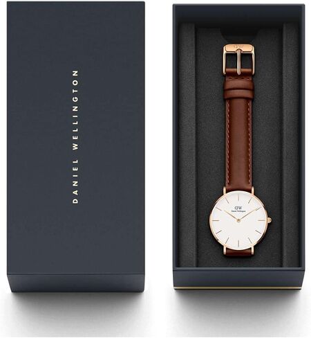 Daniel Wellington Petite Watch - Japanese Quartz Movement, Leather Strap, Water Resistant, Analog Watch for Women - St. Mawes in Saudi Arabia
