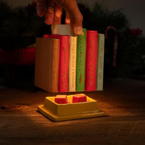 Scentsationals Christmas Wax Warmer, Wax Melt Warmer for Scented Wax Melts - Holiday Collection Christmas Books - Candle Wax Melter for Fragrance Cubes and Tarts in Saudi Arabia