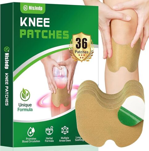 Pain Relief Patches,48 Pcs Knee Pain Relief, Wormwood Relieving 12 Hour Long Lasting Relief of Joint Pains for Knee, Back, Neck, Shoulder Pain in Kuwait