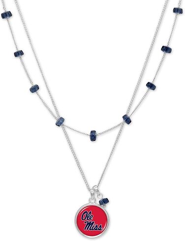 From the Heart Ole Miss Rebels Ivy Necklace Silver Chain Jewelry Gift in Saudi Arabia