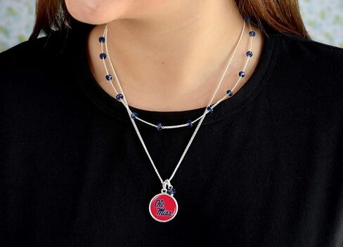 From the Heart Ole Miss Rebels Ivy Necklace Silver Chain Jewelry Gift in Saudi Arabia