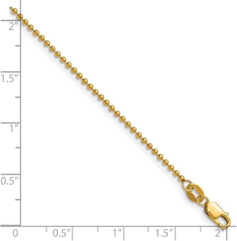 Jewels By Lux 1/20 14K Gold Filled Ball with Lobster Clasp Chain in Saudi Arabia