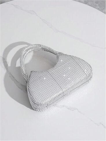 SweatyRocks Women's Evening Handbags Sparkly Top Handle Rhinestone Clutch Purses in Saudi Arabia